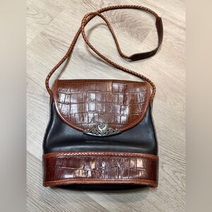 Brighton Black and Brown Crossbody Bag